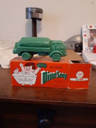 Vintage Sinclair Green Dino Truck Soap.