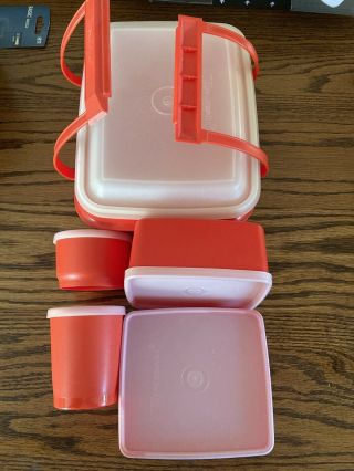 Vintage Tupperware Pack N Carry Lunch Box 1254 (BENTO) 2