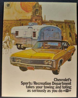 1969 Chevrolet Towing Brochure Impala Wagon Camaro Chevelle Nova Pickup Van Rv