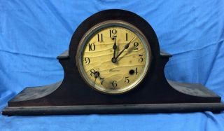 Vintage Sessions Mantle Clock With A Key Very Old - Needs Work