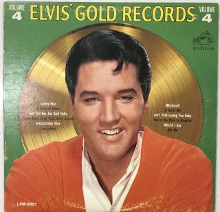 Elvis Presley - Rare Canadian Lpm - 3921 Elvis Gold Records Volume 4 Vinyl Lp
