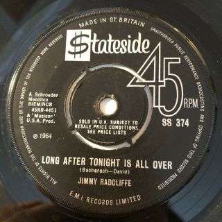 Northern Soul Jimmy Radcliffe Long After Tonight Is All Over Stateside 45 U.  K.