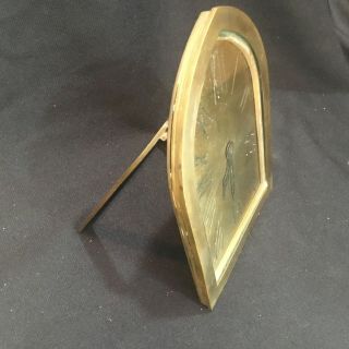 1920s Art Deco Charles Hour Bronze Easel Travel Clock C.  H.  Depose France French 2