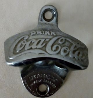 Vintage Advertising Starr X Wall Mount Bottle Opener Coca Cola Brown Company