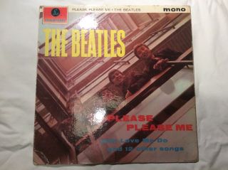 The Beatles - Please Please Me 1963 4th Press Gold Sleeved Zt Tax Vg/ Vg Lp