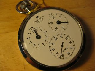 Rare Vintage Junghans Meister 1\100th Second Stop Watch,