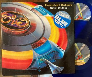 Elo - Out Of The Blue - Uk Colored Vinyl 2lp Electric Light Orchestra Color Jet
