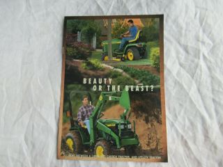 John Deere 4100 400 425 445 455 Lawn Garden Compact Tractor Brochure
