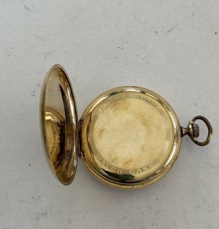 Antique 1898 ELGIN Nat ' l Watch Co.  19J G.  F.  Pocket Watch Keystone Watch Case 2