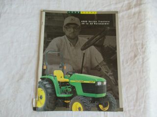 1999 John Deere 4100 4200 4300 4400 4500 4600 4000 Series Tractor Brochure