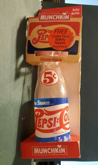 Vtg Pepsi Baby Bottle 6 Oz - Munchkin Brand - Gotta Have It - 1994 Made In Usa