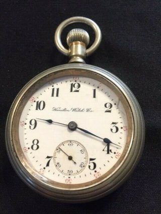 Antique 1906 Hamilton 18s 17j Grade 924 Pocket Watch -