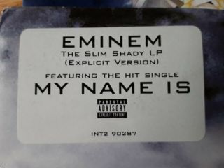Eminem ‎– The Slim Shady LP - Orig US 1999 2xLP INT2 - 90287 inner,  col labels NM 3