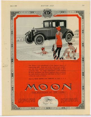 1920 Moon Motor Car Co.  Ad: Six - 48 Coupe - St.  Louis,  Missouri
