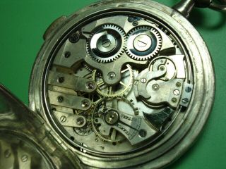 Minute Repeater Pocketwatch Movement 40mm,  Silver Case.  Very Thin