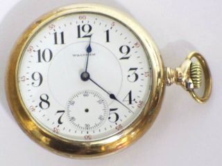 Antique Waltham Pocket Watch 18 Size 23 Jewel Vanguard Runs Keeps Time