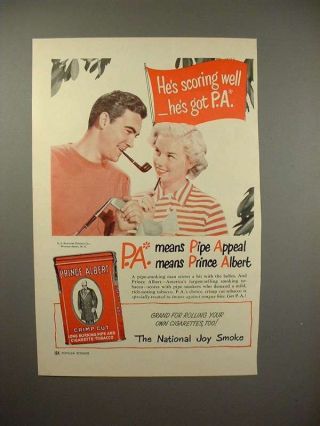 1949 Prince Albert Tobacco Ad - Scoring Well