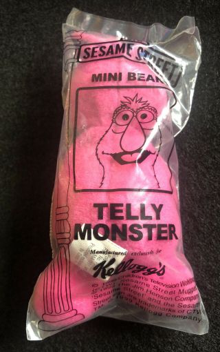 Telly Monster Sesame Street Mini Beans Kellogg 
