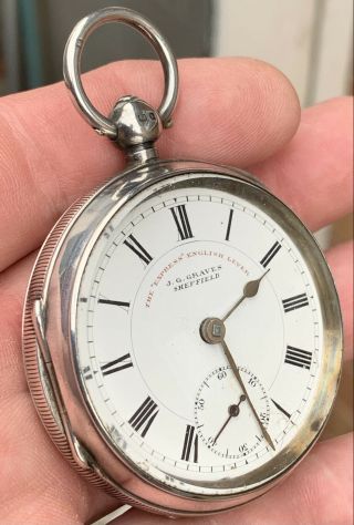 A Gents Antique Solid Silver Pocket Watch,  “the Express English Lever”,  1899.