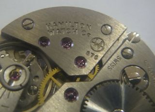 Hamilton 17 Jewels Vintage Mens Pocket Watch Movement Eta 6497 Repair/parts