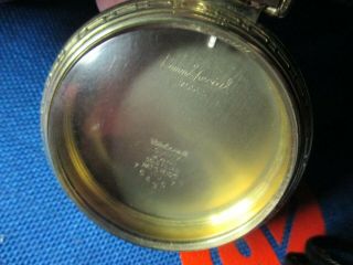 Empty Illinois Bunn Special Model 14k Gf " Green Gold " 16s Of Pocket Watch Case