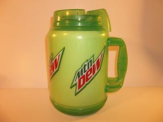 Mountain Mtn Dew Whirley Drink Mug W/ Straw 52/64 Travel Mug 64oz