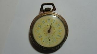 Antique American Waltham Pocket Watch Decorative Dial
