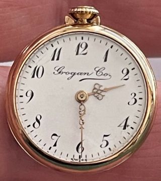 Grogan Co.  Longines 14k Solid Gold Antique Pocket Watch 15 Jewels 2923302 Aw