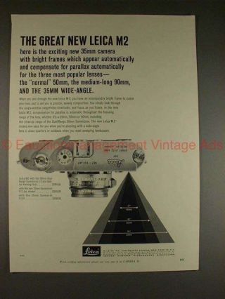 1959 Leica M - 2 M2 Camera Ad - The Great Leica M2