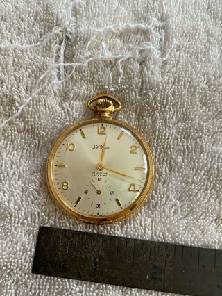 Vintage Le Gran 17 Jewels Incabloc Pocket Watch