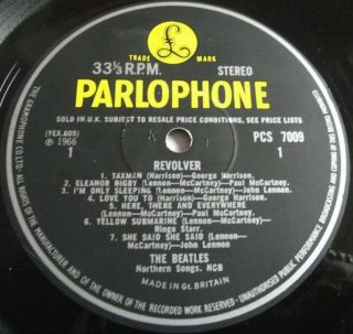 The Beatles Revolver 1966 Uk 1st Parlophone Lp Stereo