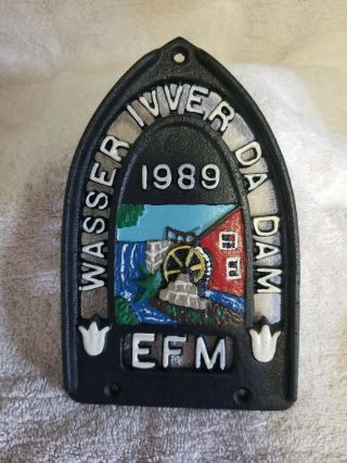 1989 Efm Emmaus Foundry & Machine Co.  Cast Iron Trivet - Limited Edition Gift