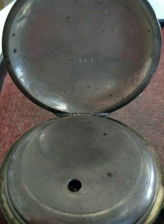 1864 Waltham Wm Ellery 7 Jewel 18s Coin Silver Hunting Case key wind model 1857 6