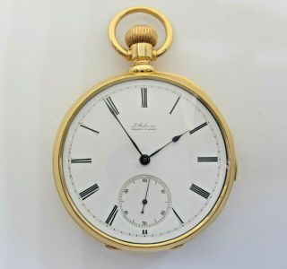 Antique Louis Audemars 18k Gold Minute Repeater Pocket Watch 50mm