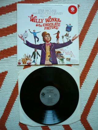 Willy Wonka & The Chocolate Factory Soundtrack Vinyl Uk 1971 Lp Exc,