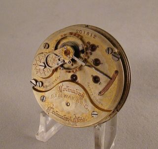 130 Years Old Movement Columbus " Railway King " 16j Open Face 18s Pocket Watch