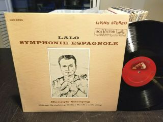 Henryk Szeryng Violin Lalo Symphonie Espagnole Rca Lsc - 2456 Dg Stereo 1st