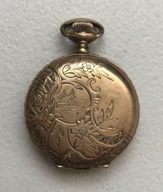 Antique 1900’s Elgin Natl.  Watch Co.  Usa Miniature Pocket Watch 7 Jewels