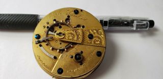Early 1857 Waltham 18s Pocket Watch Movement.  Not Running.  Private Label W.  W.  Co