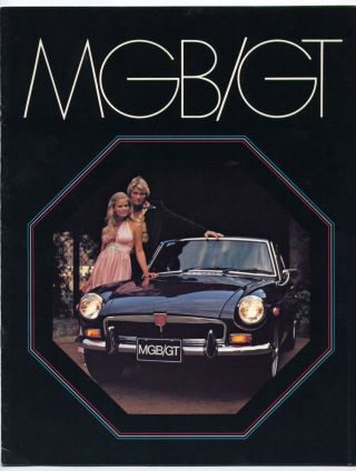 Mgb Gt (chrome Bumper) Us Brochure Prospekt,  1972