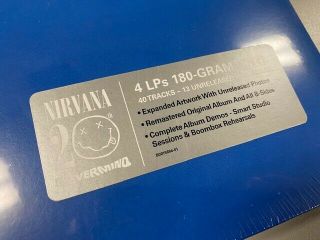 NIRVANA - NEVERMIND 2011 Deluxe Vinyl 4x LP Box Set 180gm Remastered - 2