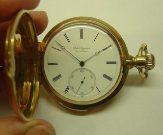 Jules Jurgensen Antique 5 Min Repeater 18k Gold Pocket Watch