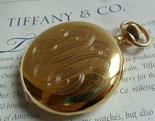 120 Gram Antique 18k Solid Gold Tiffany & Co.  York Hunters Case Pocket Watch