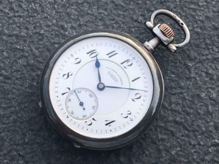 Really Rare Sterling Silver A.  Lange & SÖhne First Class Pocket Watch 1900s Nr