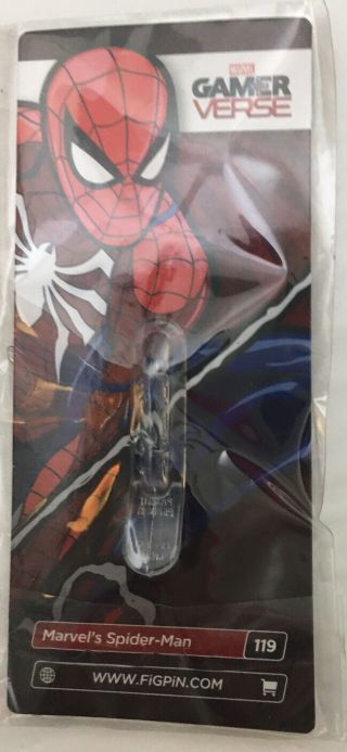 Figpin Marvel ' s Spider - Man Gamer Verse Sony PS4 Spiderman Pin 119 2
