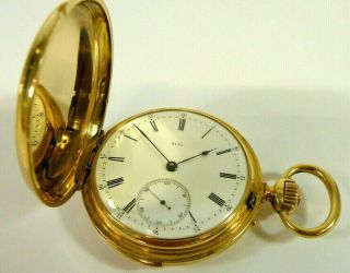 Minute Repeater 18k Pocket Watch Made By Auguste Piguet Co - Founder Of Audemars