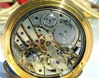 MINUTE REPEATER 18K POCKET WATCH MADE BY AUGUSTE PIGUET CO - FOUNDER OF AUDEMARS 4