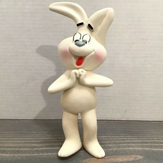1970’s General Mills Cereal Trix Rabbit Vinyl Rubber 8½ " Promo Squeak Toy Figure
