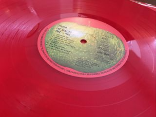 The Beatles 1962 - 1966 Red Album Apple Records Uk Red Coloured Vinyl Double Lp