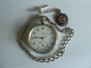 Benson Solid Silver Pocket Watch King Edward Hall Marked Me Ref No 102, .